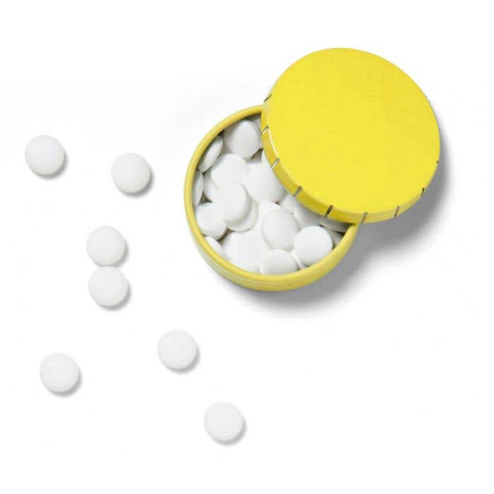 Boîte de pastilles de menthe à cliquer