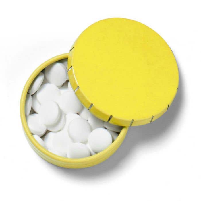 Boîte de pastilles de menthe à cliquer