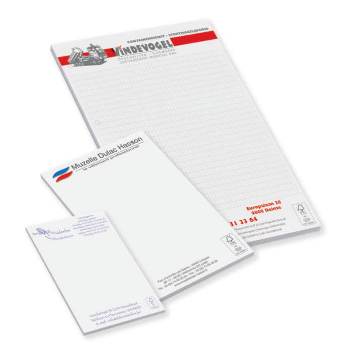 Notepads A6 - 50 sheets