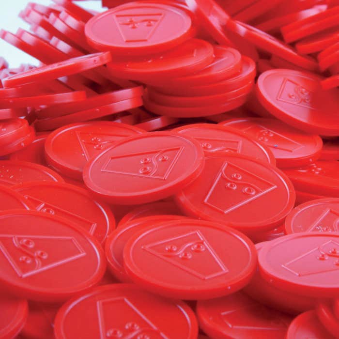 Plastic jetons 23.3mm