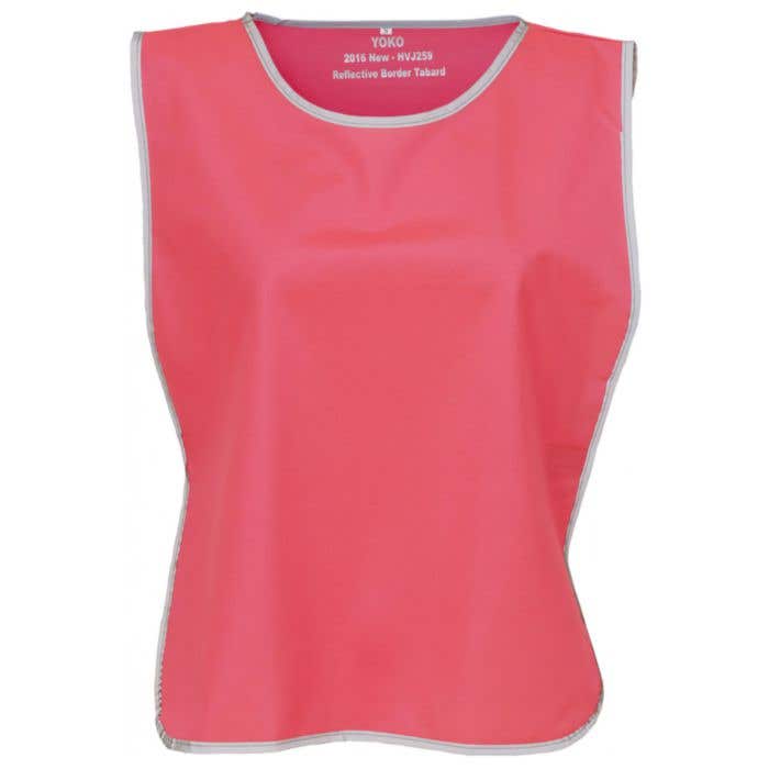 Promotional safety vest with reflector stripes