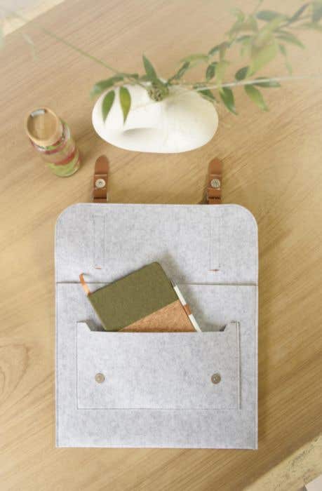 Porte-documents en feutre et rPET Amelia