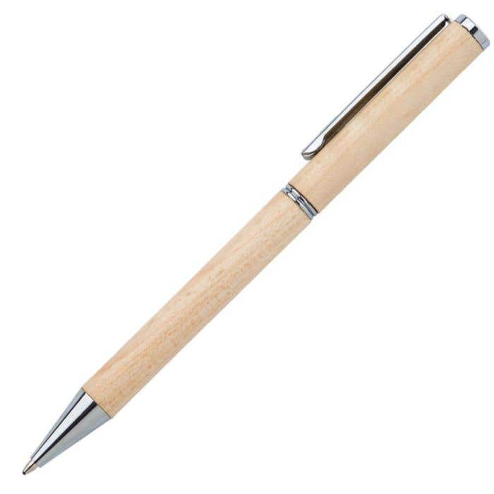Stylo à bille en bois d’érable Lucienne