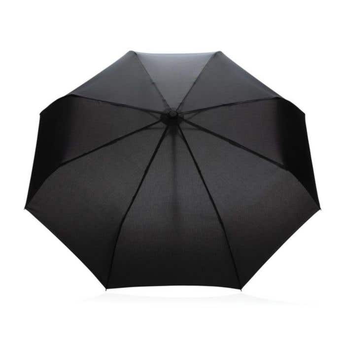 Parapluie automatique rPET 190T et bambou Impact AWARE™ [21 pouces]