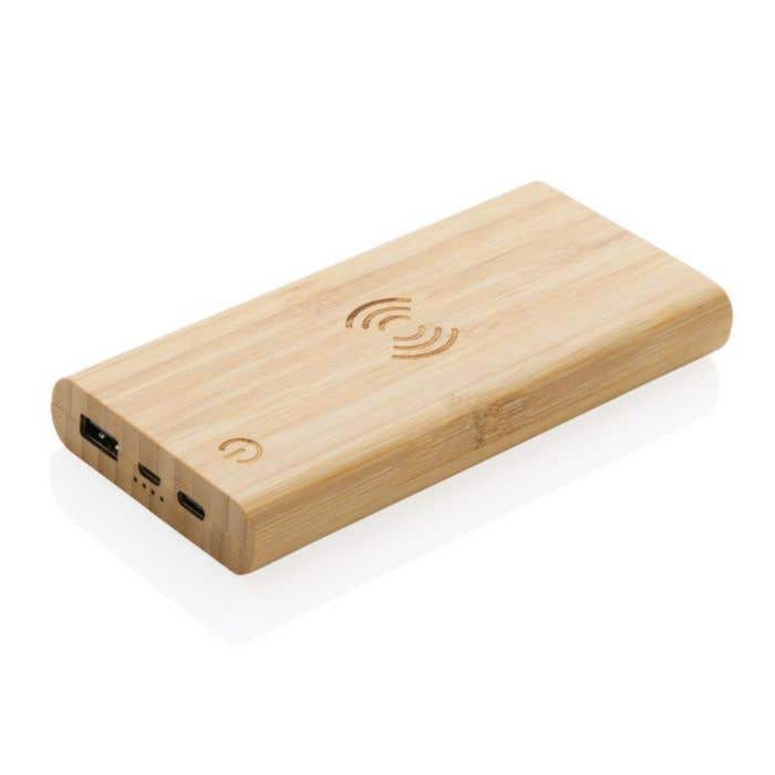Powerbank avec induction en bambou [8.000 mAh 5 W]