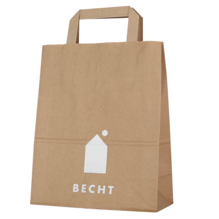 Paper shopping bag Flat handle 22 x 11 x 31 cm