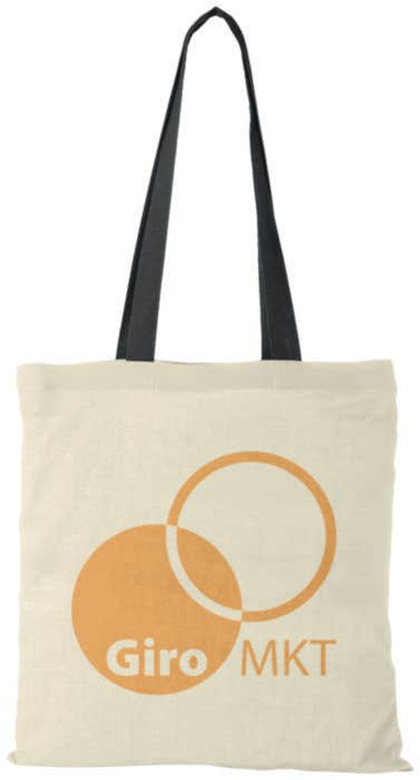 Sac coton Nevada 100 gr/m² avec poignées de couleur