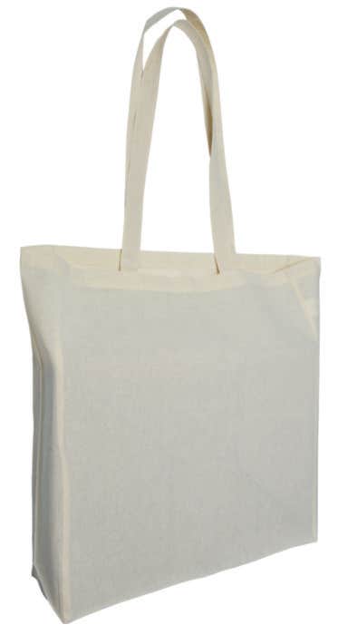 Sac cotton bag anse longue et soufflet