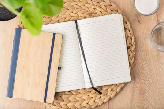 Carnet de notes en PU et bambou Dorita Original