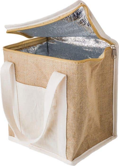 Sac à dos isotherme en toile de jute Raveena