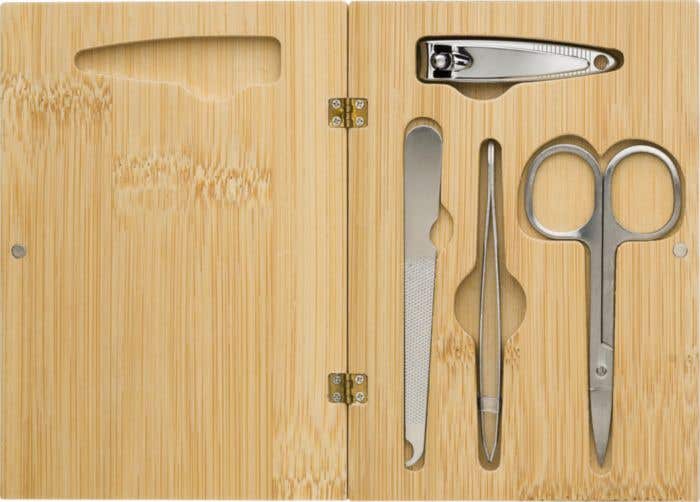 Ensemble de manucure en bambou Lydia [4 pièces]