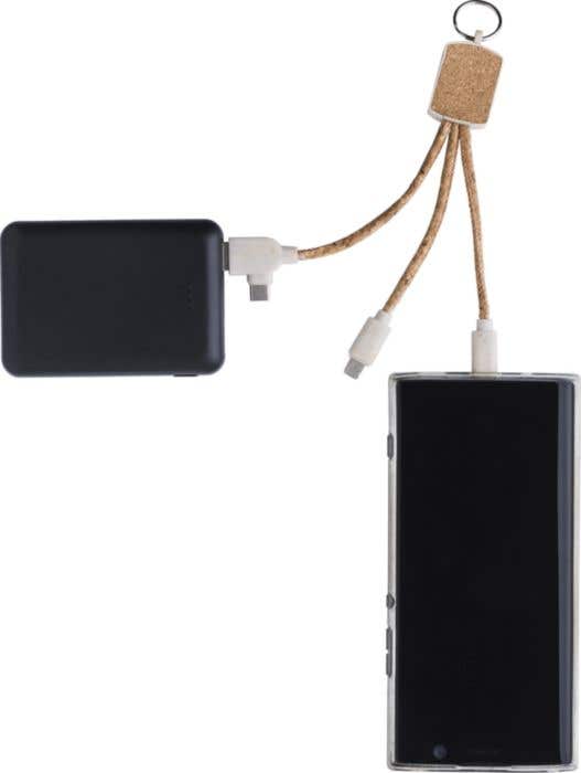 Porte-clés en inox avec câble de charge Landry