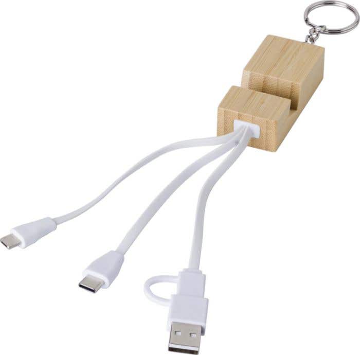 Porte-clés chargeur en bambou Sutton