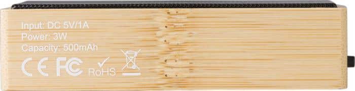 Enceinte sans fil en bambou Fox