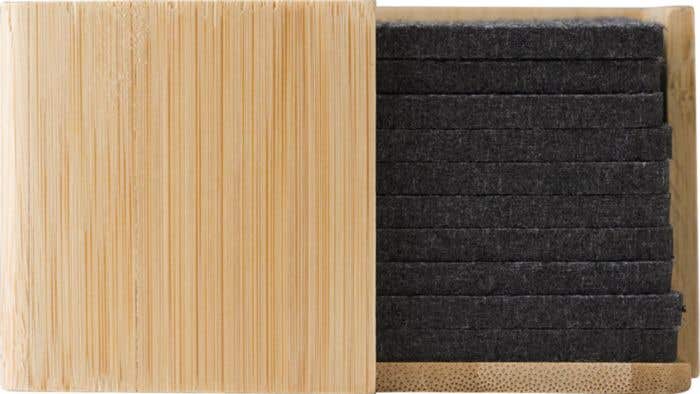 Ensemble de sous-verres en feutre rPET Lawrence