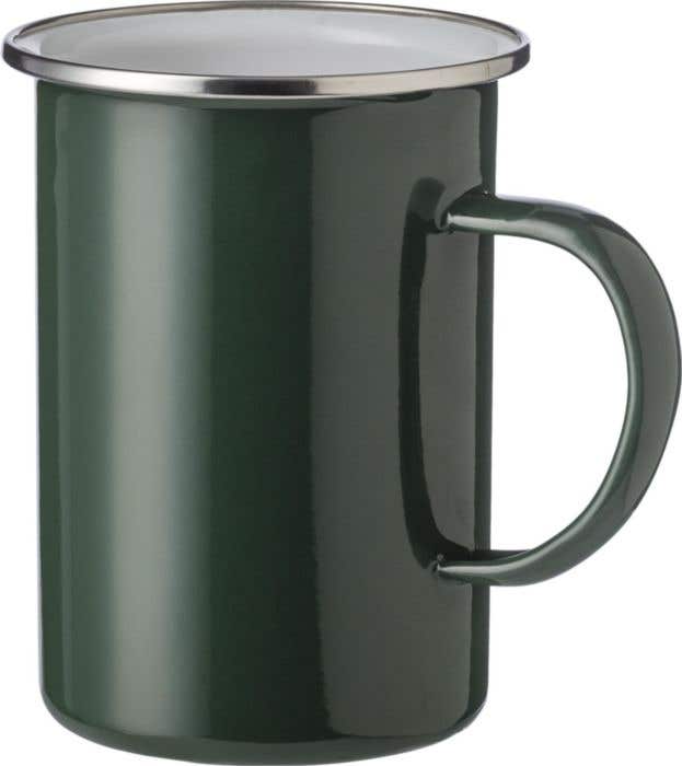 Emaille mok Ayden | 500  ml | RVS rand