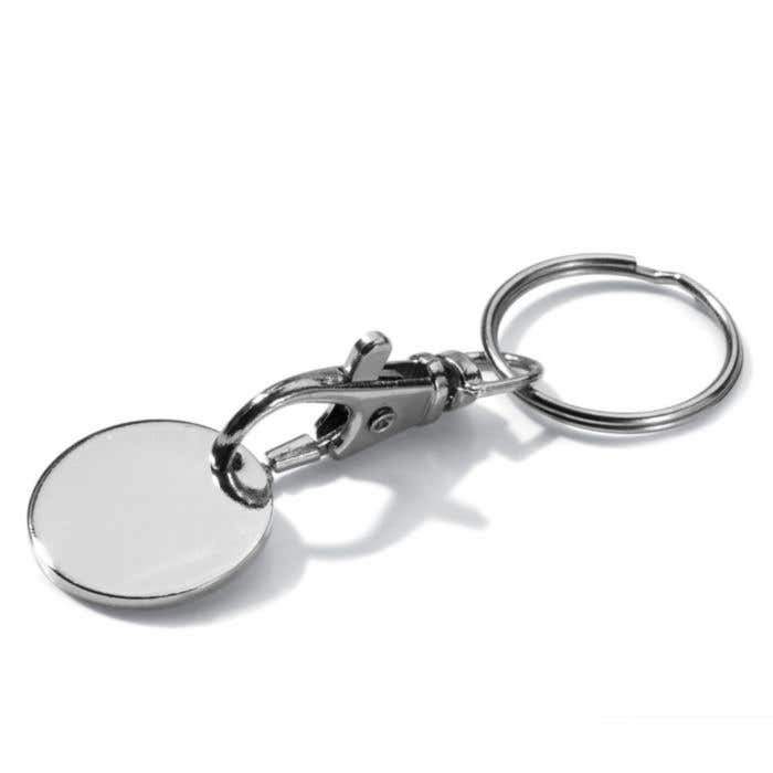 Sleutelhanger Winkelwagenmuntje