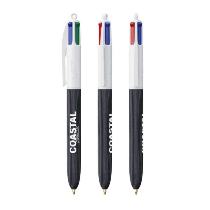 Stylo BIC® 4 Colours Wood Style