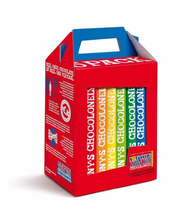 Tony's Chocolonely 6-pack Classic 6 Arc-en-ciel [180 grammes]