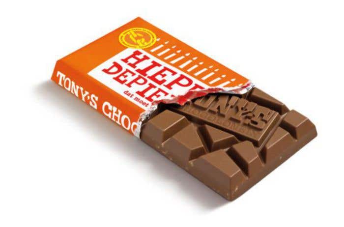 Tony's Chocolonely Lait Caramel Sel de mer Félicitations [180 grammes]