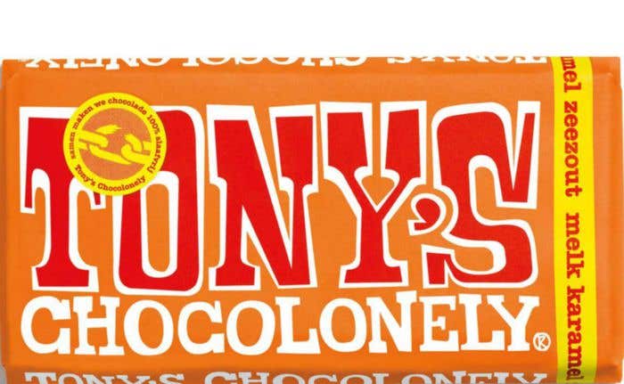 Tony's Chocolonely chocolat au lait caramel sel de mer [180 grammes]