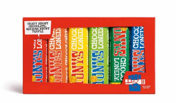 Tony's Chocolonely l’arc-en-ciel dégustation [6 x 47/50 grammes]