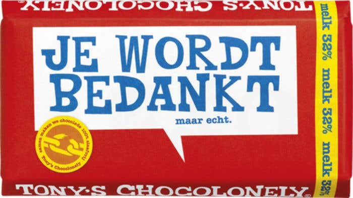 Tony's Chocolonely Lait Merci [180 grammes]