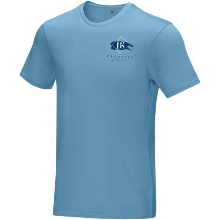 T-shirt Azurite bio GOTS manches courtes homme