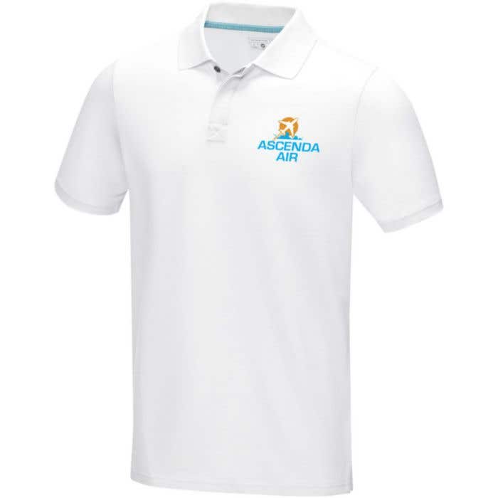 Polo Graphite bio GOTS manches courtes homme