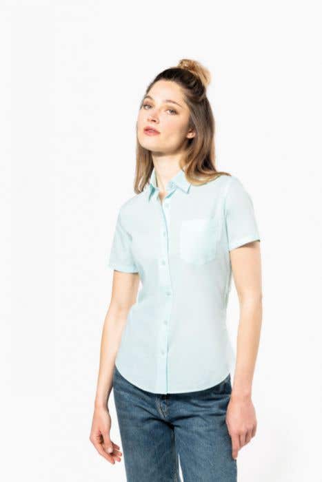 K548 Ladies' Ss Easy Care Polycotton Poplin Shirt
