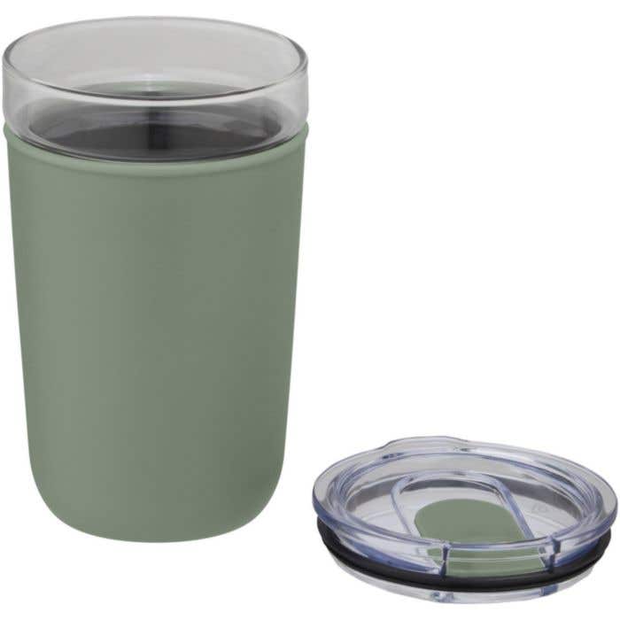 Gobelet en verre Bello de 420 ml avec paroi extérieure en plastique recyclé