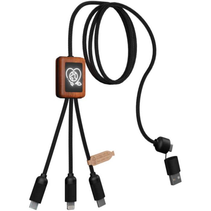 SCX.design Câble de Charge en RPET Carré [5-en-1]