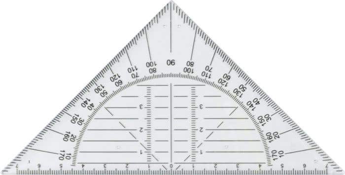 Geodriehoek Nors | 45° | 15,7 cm