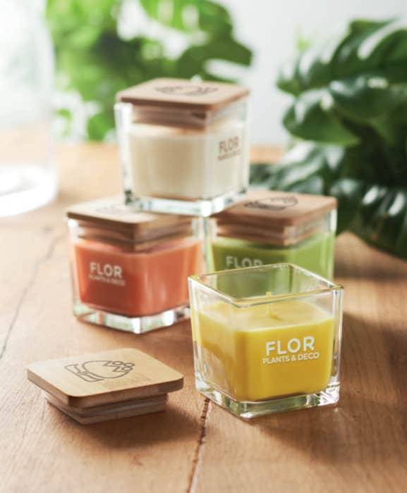 Squared fragranced candle 50gr Pila