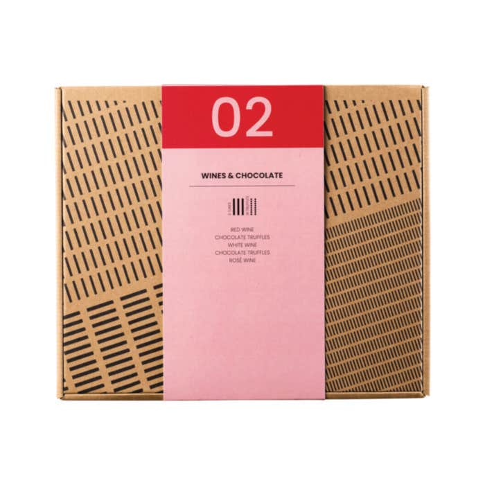 Tubes Cadeau Vin & Chocolat Rombeau