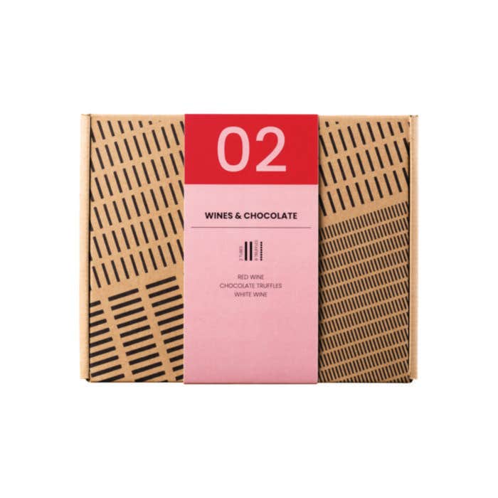 Coffret dégustation de 2 vins et 8 truffes - rPET