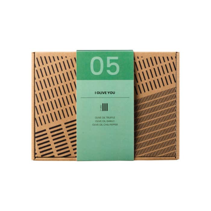 Coffret d'huile d'olive 3 pièces "Je t'olive"