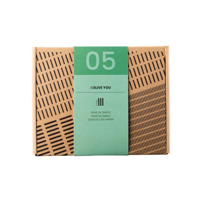 Coffret d'huile d'olive 3 pièces "Je t'olive" - rPET