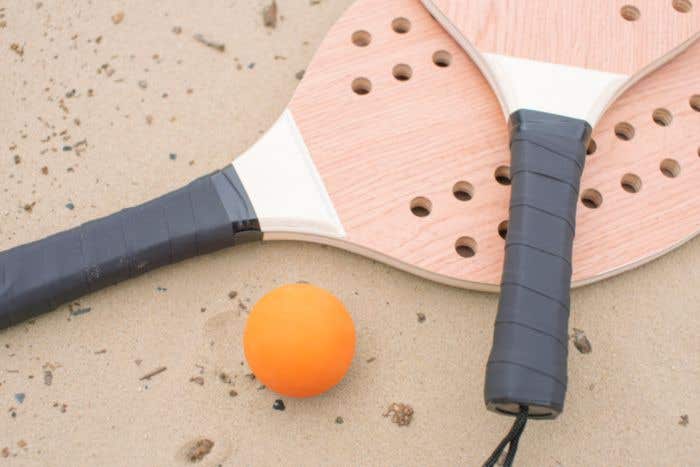 Set de tennis en bois de rose Peregrine