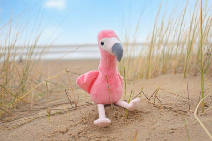 Peluche flamant rose Alicia