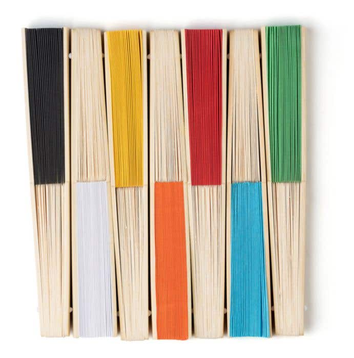 Éventail en bambou Thijs