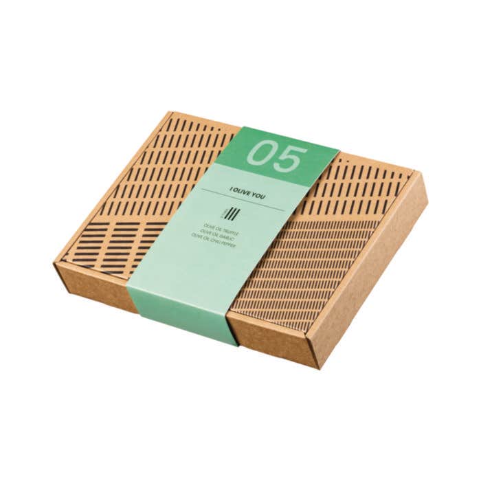 Coffret d'huile d'olive 3 pièces "Je t'olive"