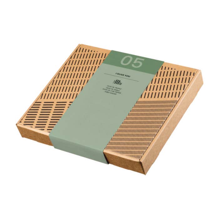 Coffret d'huile d'olive 4 pièces "Je t'olive"