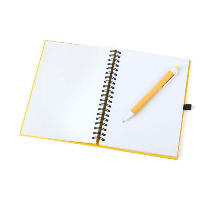 Wire-O Cahier Avec Stylo Recyclé Koguel [15 x 18 cm]