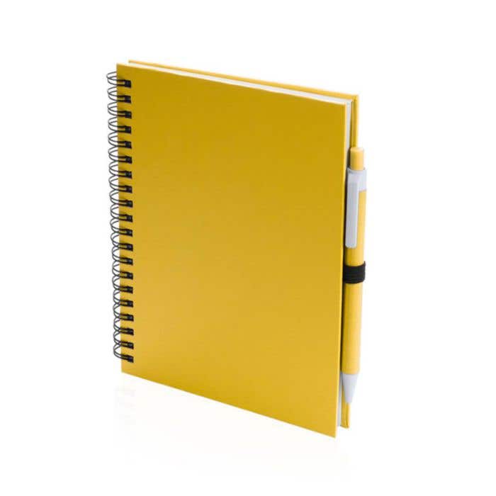 Wire-O Cahier Avec Stylo Recyclé Koguel [15 x 18 cm]