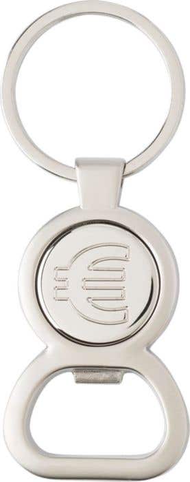 Porte-clés pièce de 0,50 € avec décapsuleur