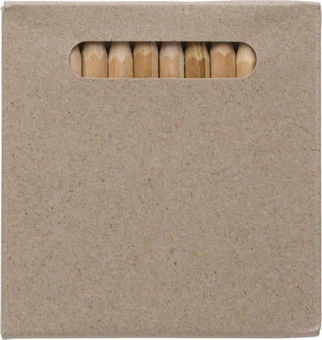 12 crayons de couleurs en bois naturel Original
