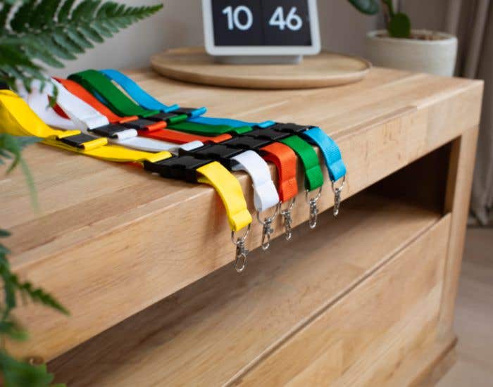 Lanyard met klemgesp