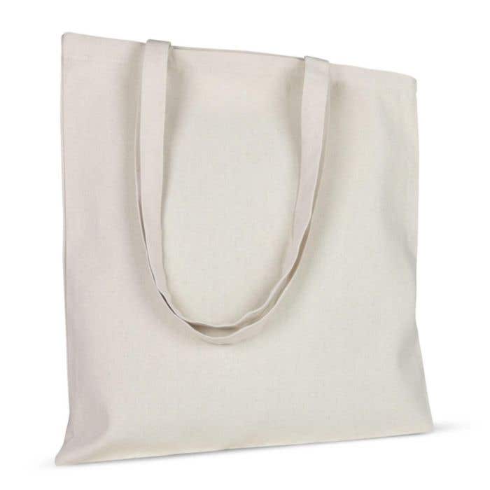Sac Bandoulière En Coton Ecru Long