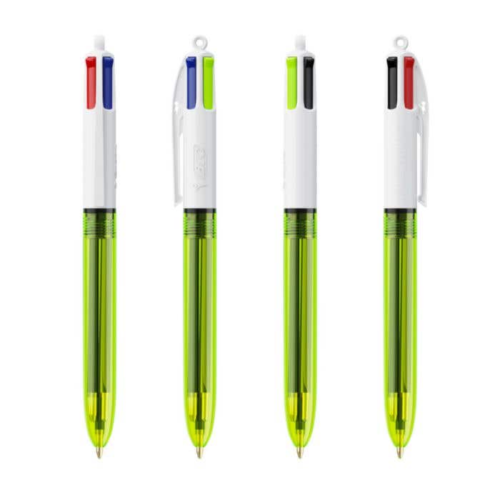 BIC® Style À Bille 4 Couleurs® Fluo [4-en-1]